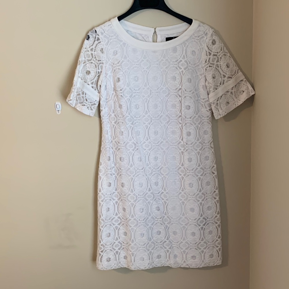 White lace dress
